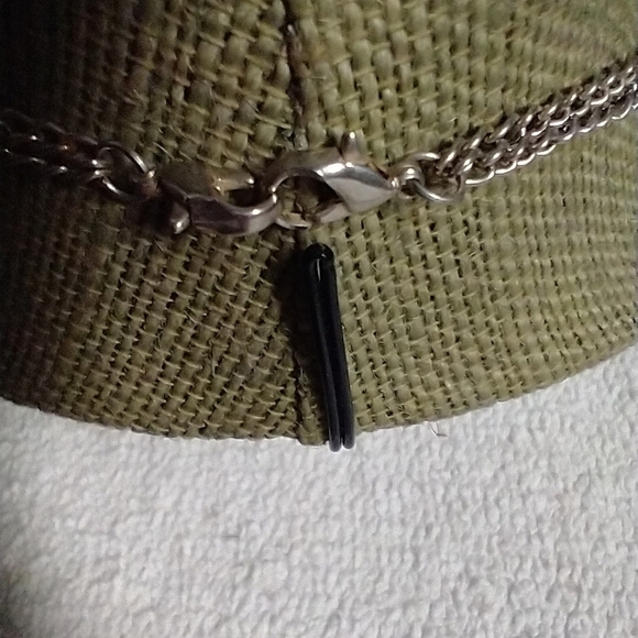 Silvertone colorful bead chain necklace - Picture 3 of 3